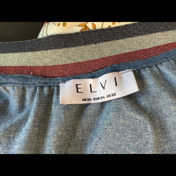 Elvi plus size denim jacket with tiger embroidery - Picture 6 of 9